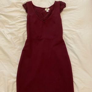 Burgundy dress
